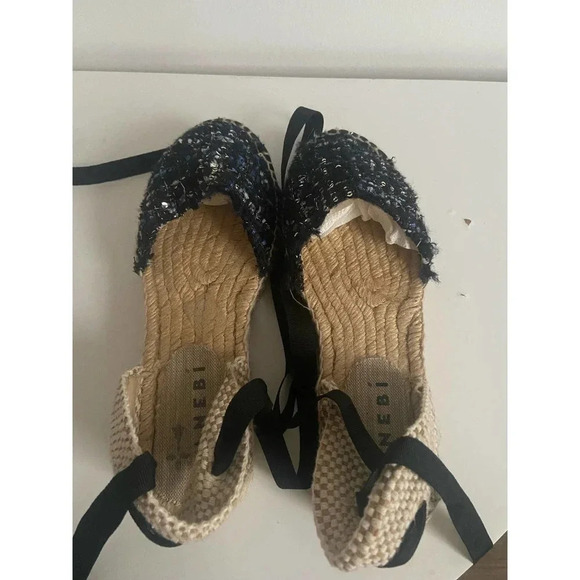 Manebi Navy Cloth Espadrilles SIZE  EU 36 / US 6 - Picture 3 of 7